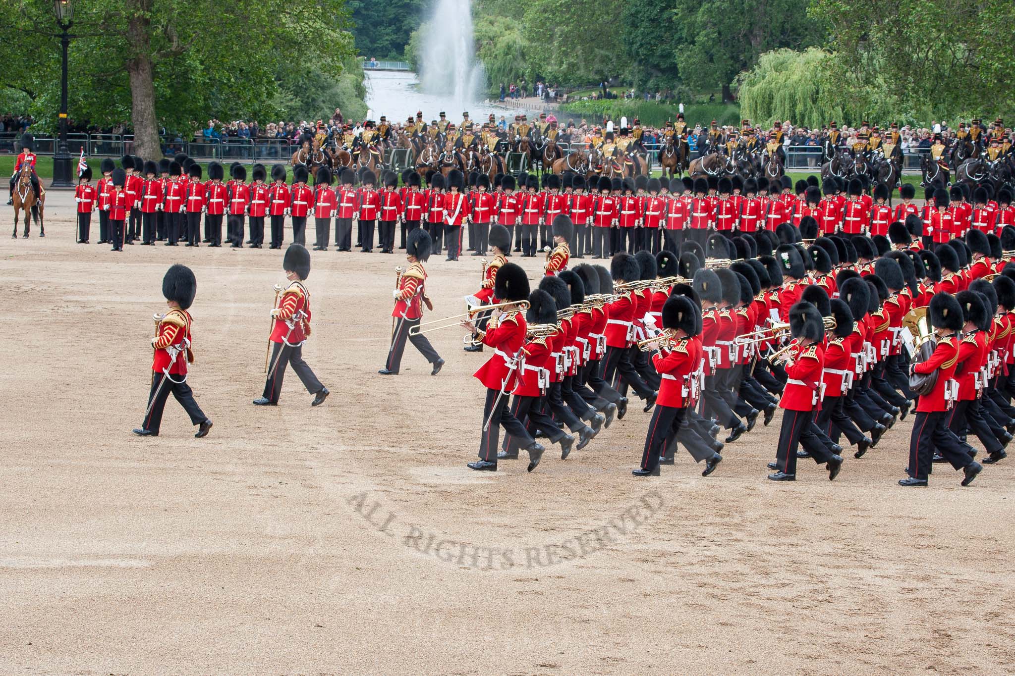 The Colonel's Review 2012: The Massed Bands Troop..
Horse Guards Parade, Westminster,
London SW1,

United Kingdom,
on 09 June 2012 at 11:10, image #233