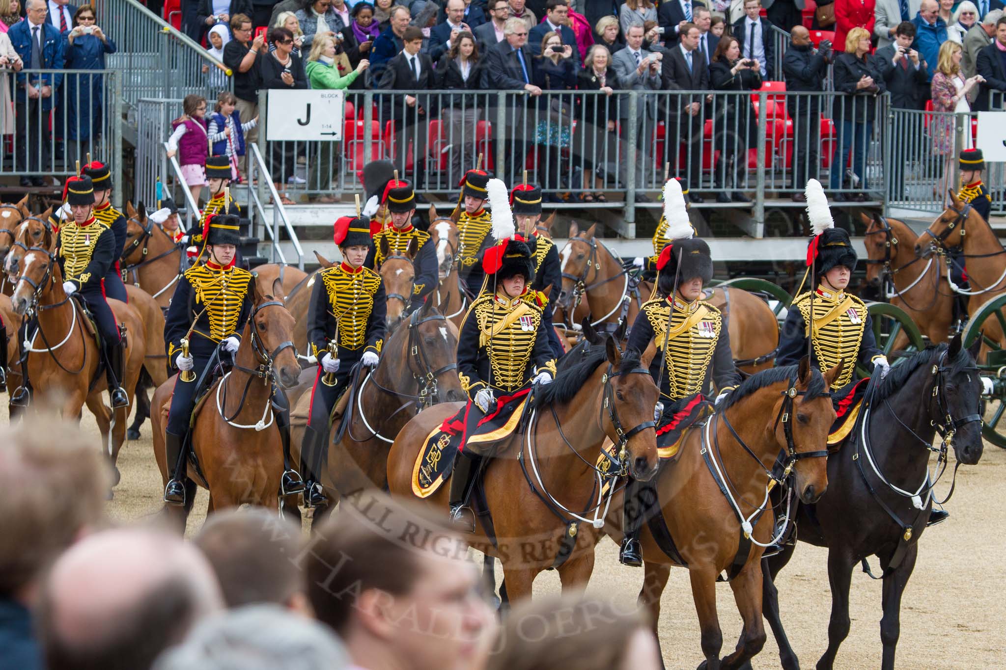 The Colonel's Review 2012: The King's Troop Royal Horse Artillery during their Ride Past..
Horse Guards Parade, Westminster,
London SW1,

United Kingdom,
on 09 June 2012 at 11:51, image #396