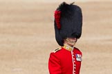 The Colonel's Review 2012: Close-up of a Major (G W J Lock?) of No. 3 Guard (No. 7 Company, Coldstream Guards) crossing Horse Guards Parade..
Horse Guards Parade, Westminster,
London SW1,

United Kingdom,
on 09 June 2012 at 10:14, image #27