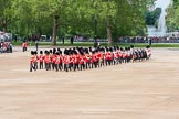 The Colonel's Review 2012: The Band of the Irish Guards getting into position at Horse Guards Parade, in the background St James's Park..
Horse Guards Parade, Westminster,
London SW1,

United Kingdom,
on 09 June 2012 at 10:23, image #51