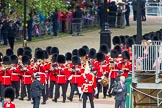 The Colonel's Review 2012: No. 4 Guard (Nijmegen Company Grenadier Guards) marching towards Horse Guards Parade behind the Band of the Grenadier Guards..
Horse Guards Parade, Westminster,
London SW1,

United Kingdom,
on 09 June 2012 at 10:25, image #58