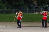 The Colonel's Review 2012: Dru Major Stephen Staite, leading the Band of the Grenadier Guards along St James's Park..
Horse Guards Parade, Westminster,
London SW1,

United Kingdom,
on 09 June 2012 at 10:26, image #60