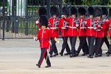 The Colonel's Review 2012: No. 3 Guard (No. 7 Company, Coldstream Guards) getting into position, in front Captain M H Meredith (?)..
Horse Guards Parade, Westminster,
London SW1,

United Kingdom,
on 09 June 2012 at 10:26, image #62