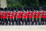 The Colonel's Review 2012: No. 2 guard, 1st Battalion Coldstream Guards, marching along the Northern end of Horse Guards Parade..
Horse Guards Parade, Westminster,
London SW1,

United Kingdom,
on 09 June 2012 at 10:29, image #77