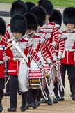 The Colonel's Review 2012: Drummers of the Band of the Coldstream Guards..
Horse Guards Parade, Westminster,
London SW1,

United Kingdom,
on 09 June 2012 at 10:31, image #81