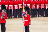 The Colonel's Review 2012: Colour Sergeant Paul Baines MC holding the uncased Colour, on his right one of the Ensigns..
Horse Guards Parade, Westminster,
London SW1,

United Kingdom,
on 09 June 2012 at 10:32, image #88