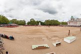 The Colonel's Review 2012: A total view of Horse Guards Parade, with all guards divisions in place, and the Massed Bands, on the left hand side. in place..
Horse Guards Parade, Westminster,
London SW1,

United Kingdom,
on 09 June 2012 at 10:39, image #103