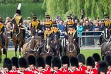 The Colonel's Review 2012: The King's Troop Royal Horse Artillery arriving at the St James's Park side of Horse Guards Parade, behind the lines of guardsmen from No. 1 and No. 2 Guard..
Horse Guards Parade, Westminster,
London SW1,

United Kingdom,
on 09 June 2012 at 10:40, image #106