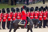 The Colonel's Review 2012: Colonel Coldstream Guards, Lieutenant General J J C Bucknall saluting the Colour..
Horse Guards Parade, Westminster,
London SW1,

United Kingdom,
on 09 June 2012 at 11:01, image #178