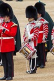 The Colonel's Review 2012: A young drummer of the Irish Guards..
Horse Guards Parade, Westminster,
London SW1,

United Kingdom,
on 09 June 2012 at 11:09, image #226