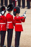 The Colonel's Review 2012: The Colour Sergeants of No. 1 Guard, now the Escort to the Colour, saluting..
Horse Guards Parade, Westminster,
London SW1,

United Kingdom,
on 09 June 2012 at 11:19, image #273