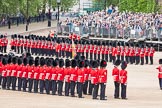 The Colonel's Review 2012: The Ensign troops the Colour along the ranks, here along No. 1 Guard..
Horse Guards Parade, Westminster,
London SW1,

United Kingdom,
on 09 June 2012 at 11:19, image #278