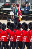 The Colonel's Review 2012: No. 1 Guard, the Escort to the Colour, starting their march along the lines, trooping the Colour the Ensign is carrying in front..
Horse Guards Parade, Westminster,
London SW1,

United Kingdom,
on 09 June 2012 at 11:20, image #281