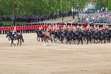 The Colonel's Review 2012: The Mounted Bands of the Household Cavalry start moving during the March Past..
Horse Guards Parade, Westminster,
London SW1,

United Kingdom,
on 09 June 2012 at 11:50, image #383