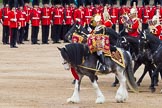 The Colonel's Review 2012: The Kettle Drummer from The Blues and Royals during the March Past..
Horse Guards Parade, Westminster,
London SW1,

United Kingdom,
on 09 June 2012 at 11:50, image #385