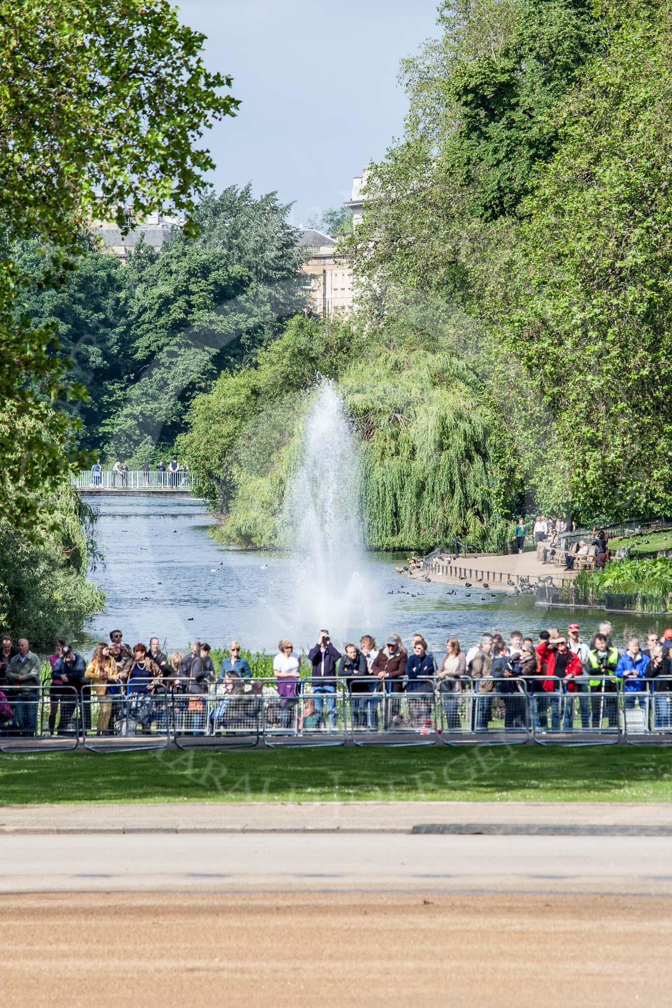 Trooping the Colour 2012: St. James's Park, with Buckingham Palace in the background - 9:15am at Horseguards Parade..
Horse Guards Parade, Westminster,
London SW1,

United Kingdom,
on 16 June 2012 at 09:17, image #4