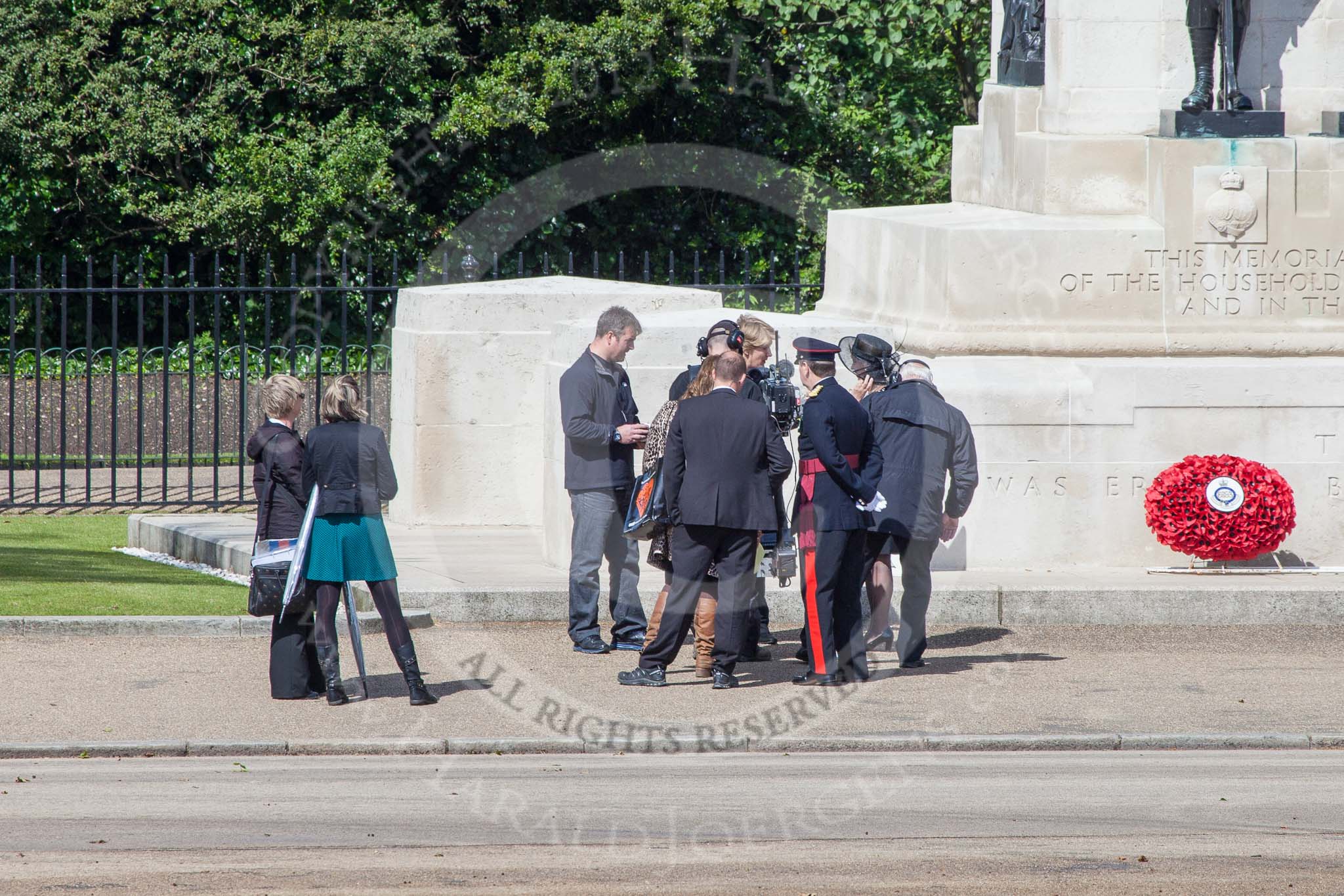 Trooping the Colour 2012: The BBC's Clare Balding interviewing the mother of the 2012 Colour Sergeant, Paul Baines MC..
Horse Guards Parade, Westminster,
London SW1,

United Kingdom,
on 16 June 2012 at 09:54, image #12