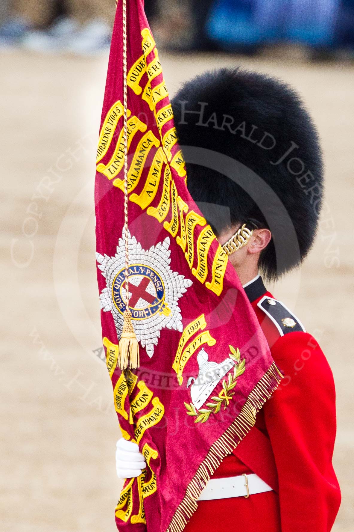 Trooping the Colour 2012: A closer look at the Colour..
Horse Guards Parade, Westminster,
London SW1,

United Kingdom,
on 16 June 2012 at 11:17, image #293