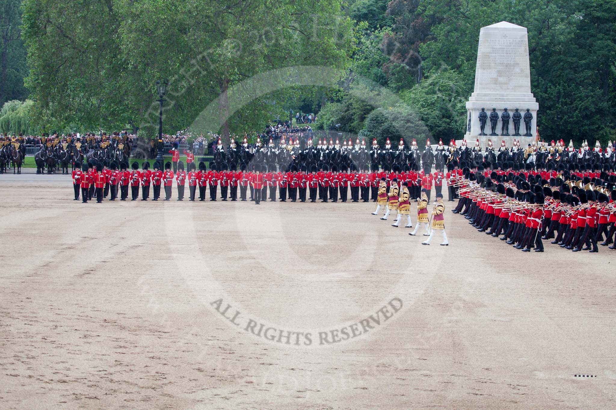 Trooping the Colour 2012: "Present Arms", as the trooping of the Colour is about to begin..
Horse Guards Parade, Westminster,
London SW1,

United Kingdom,
on 16 June 2012 at 11:25, image #339