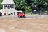 Trooping the Colour 2012: The "Keepers of the Ground" arriving, they will mark the positions of their Guard Division on Horse Guards Parade. Behind them the Guards Memorial..
Horse Guards Parade, Westminster,
London SW1,

United Kingdom,
on 16 June 2012 at 09:52, image #9