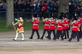 Trooping the Colour 2012: Senior Drum Major M Betts, Grenadier Guards, and the Band of the Welsh Guards..
Horse Guards Parade, Westminster,
London SW1,

United Kingdom,
on 16 June 2012 at 10:12, image #20