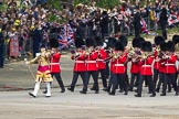 Trooping the Colour 2012: Drum Major Tony Taylor, No. 7 Company Coldstream Guards, with the Band of the Scots Guards..
Horse Guards Parade, Westminster,
London SW1,

United Kingdom,
on 16 June 2012 at 10:16, image #30