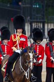Trooping the Colour 2012: The Field Officer in Brigade Waiting, Lieutenant Colonel R C N Sergeant, Coldstream Guards, riding Burniston..
Horse Guards Parade, Westminster,
London SW1,

United Kingdom,
on 16 June 2012 at 10:54, image #136