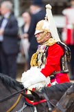 Trooping the Colour 2012: Colonel The Life Guards, General the Lord Guthrie of Craigiebank, during the Inspection of the Line..
Horse Guards Parade, Westminster,
London SW1,

United Kingdom,
on 16 June 2012 at 11:02, image #196