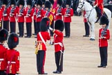 Trooping the Colour 2012: The Colour is placed in the white colour belt the Ensign is wearing..
Horse Guards Parade, Westminster,
London SW1,

United Kingdom,
on 16 June 2012 at 11:21, image #309