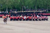 Trooping the Colour 2012: The Massed Bands performimg the legendary "spin wheel" - they need to turn 90 degrees to the left, but haven't got the space to do it in any other way..
Horse Guards Parade, Westminster,
London SW1,

United Kingdom,
on 16 June 2012 at 11:23, image #327