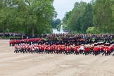 Trooping the Colour 2012: Another look at the beginning of the March Past - No. 1 Guard, the Escort to the Colour, on the left of the image, marching towards HM The Queen and the members of the Royal Procession..
Horse Guards Parade, Westminster,
London SW1,

United Kingdom,
on 16 June 2012 at 11:32, image #379