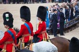 Trooping the Colour 2012: The Field Officer, Lieutenant Colonel R C N Sergeant, Coldstream Guards, together with HRH The Prince of Wales and HRH The Duke of Cambridge..
Horse Guards Parade, Westminster,
London SW1,

United Kingdom,
on 16 June 2012 at 11:46, image #493