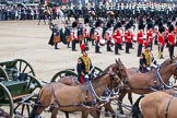 Trooping the Colour 2012: The Royal Horse Artillery during the Ride Past, here the first two of the six 13-pounder guns, pulled by six horses each..
Horse Guards Parade, Westminster,
London SW1,

United Kingdom,
on 16 June 2012 at 11:54, image #545