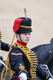 Trooping the Colour 2012: Close-up of a young lady from the Royal Horse Artillery during the Ride Past..
Horse Guards Parade, Westminster,
London SW1,

United Kingdom,
on 16 June 2012 at 11:55, image #553