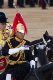 Trooping the Colour 2012: The Directors of Music of the Mounted Bands, Captain J Griffiths, The Blues and Royals..
Horse Guards Parade, Westminster,
London SW1,

United Kingdom,
on 16 June 2012 at 11:57, image #576