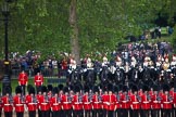 Trooping the Colour 2012: The Ride Past: TheBlues and Royals, in position again at the St. James's Park side of Horse Guards Parade..
Horse Guards Parade, Westminster,
London SW1,

United Kingdom,
on 16 June 2012 at 12:01, image #605