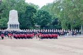 Trooping the Colour 2012: Getting ready for the March Off, here No. 5 and No. 6 Guard. Behind them, in front of the Guards Memorial, the Household Cavalry, The Blues and Royals on the left, The Life Guards on the right..
Horse Guards Parade, Westminster,
London SW1,

United Kingdom,
on 16 June 2012 at 12:06, image #626