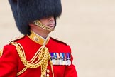 Trooping the Colour 2012: The Field Officer in Brigade Waiting, Lieutenant Colonel R C N Sergeant, Coldstream Guards, informing Her Majesty that Her Guards are ready to march off..
Horse Guards Parade, Westminster,
London SW1,

United Kingdom,
on 16 June 2012 at 12:08, image #640