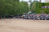 Trooping the Colour 2012: After the parade - the access road to The Mall is cleared whilst the spectators in front and up the ivy covered Citadel wait..
Horse Guards Parade, Westminster,
London SW1,

United Kingdom,
on 16 June 2012 at 12:18, image #701