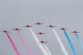 Trooping the Colour 2012: The Flypast: The Red Arrows..
Horse Guards Parade, Westminster,
London SW1,

United Kingdom,
on 16 June 2012 at 13:02, image #737