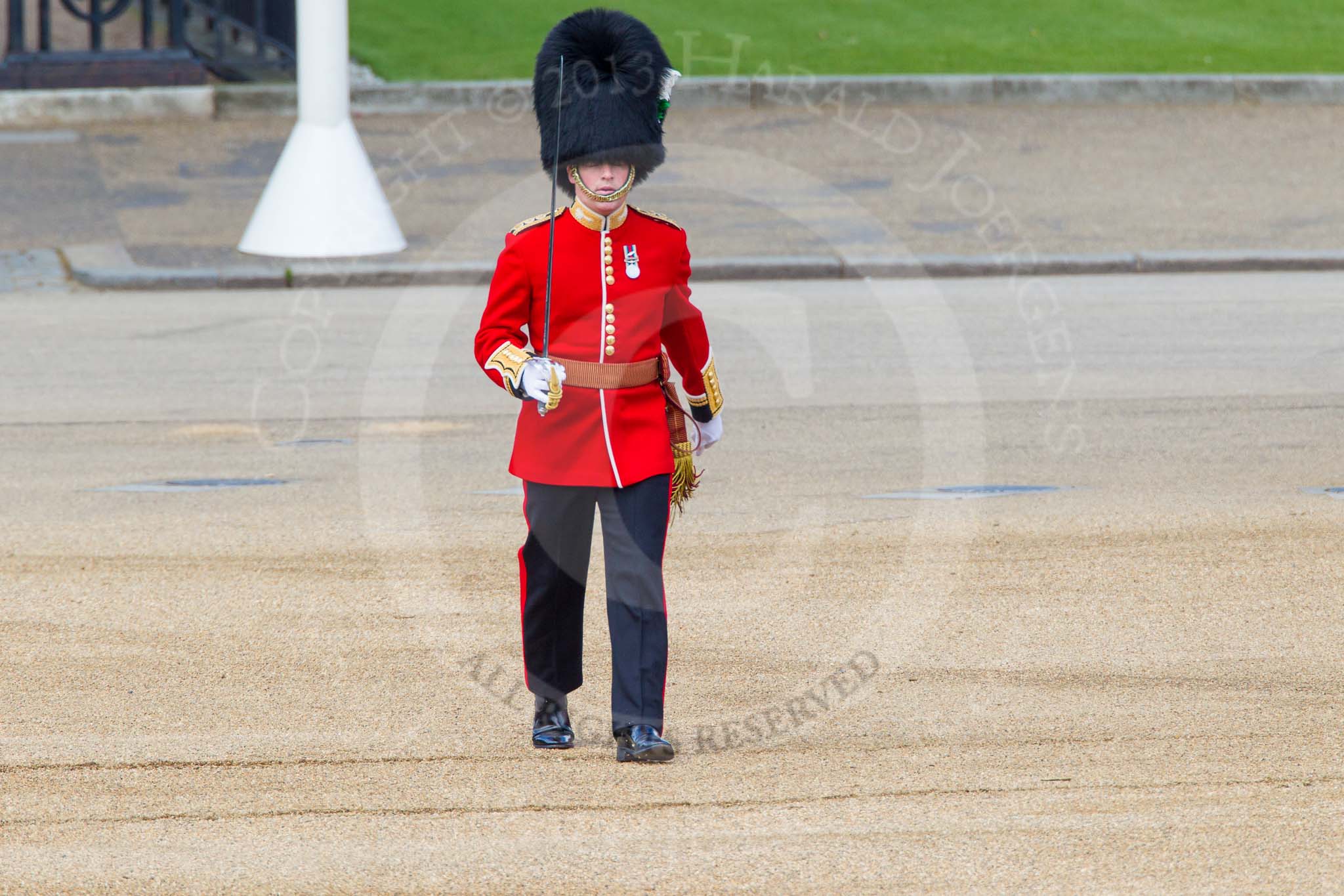 The Colonel's Review 2013: The Subaltern of No. 2 Guard, Captain B Bardsley..
Horse Guards Parade, Westminster,
London SW1,

United Kingdom,
on 08 June 2013 at 10:33, image #146
