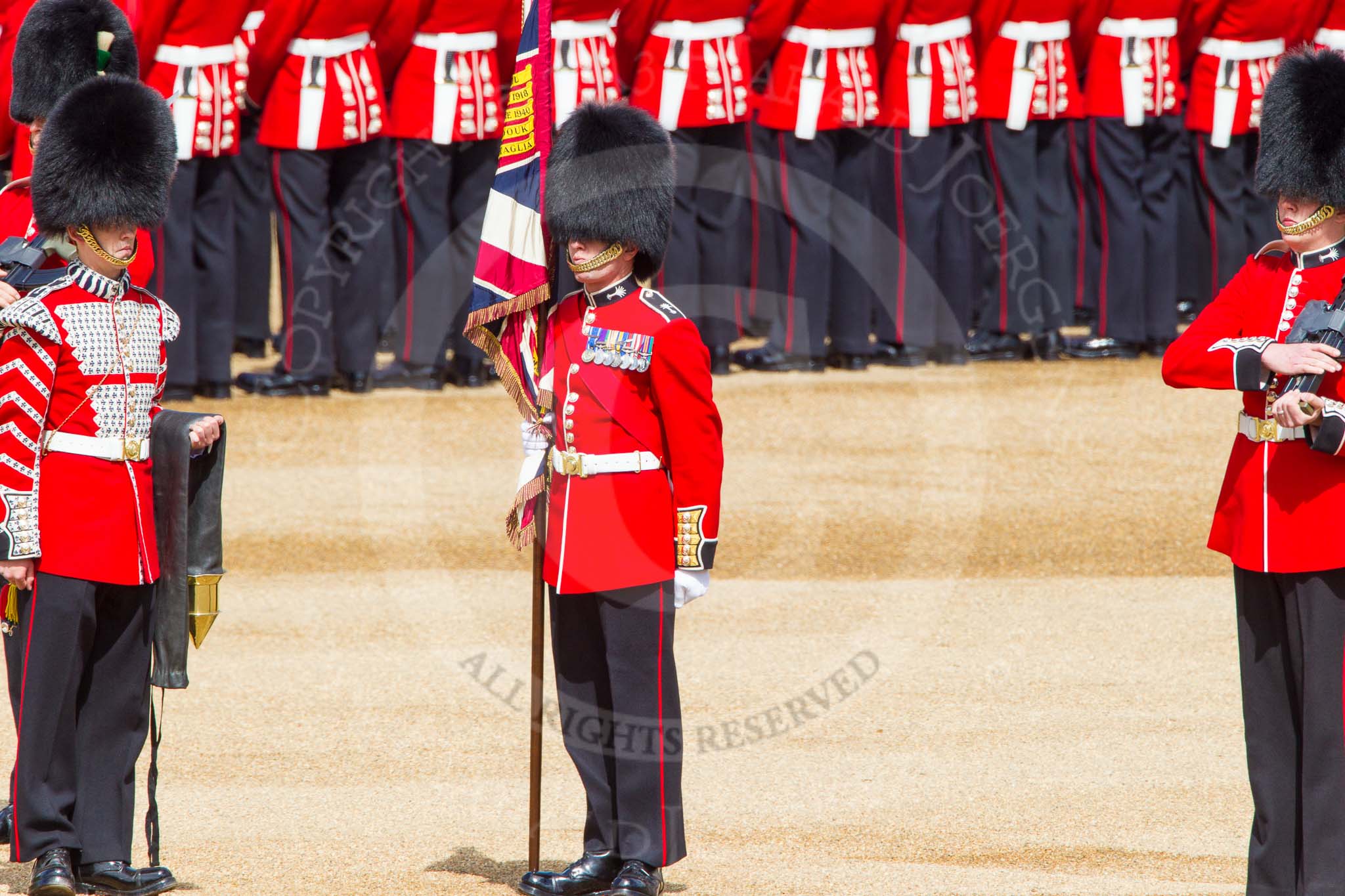 The Colonel's Review 2013: The Colour has been uncased. A detailed photographic record of the uncasing can be found in The Major Generals Review and The Colonels Review..
Horse Guards Parade, Westminster,
London SW1,

United Kingdom,
on 08 June 2013 at 10:33, image #152