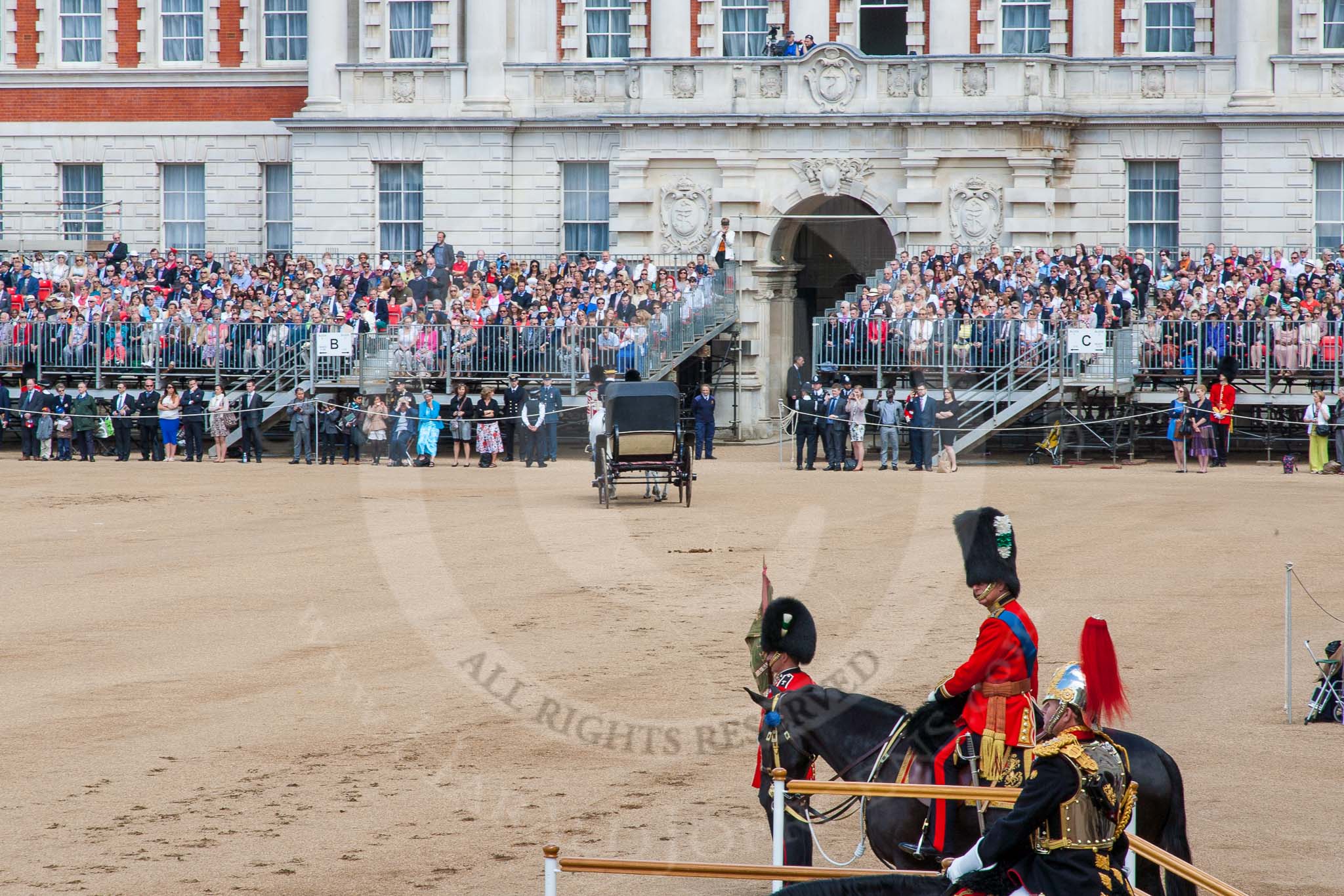 The Colonel's Review 2013: The scene after the Inspection of the Line..
Horse Guards Parade, Westminster,
London SW1,

United Kingdom,
on 08 June 2013 at 11:07, image #416