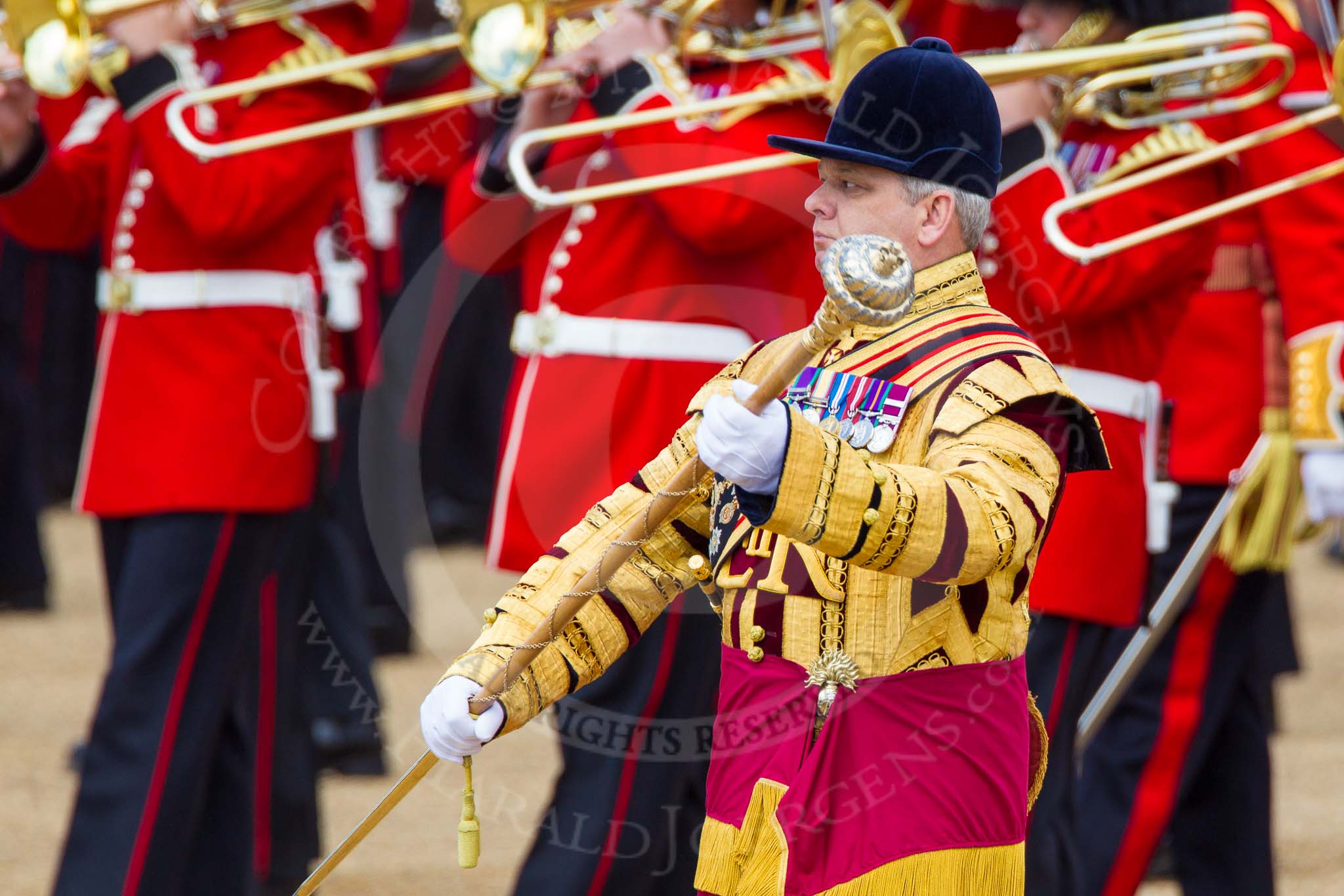 The Colonel's Review 2013: Drum Major Stephen Staite, Grenadier Guards..
Horse Guards Parade, Westminster,
London SW1,

United Kingdom,
on 08 June 2013 at 11:10, image #442