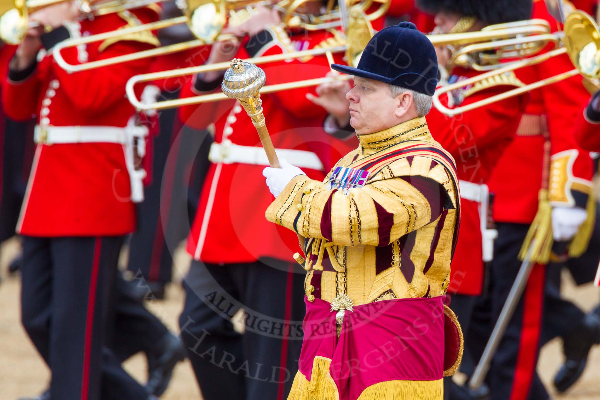 The Colonel's Review 2013: Drum Major Stephen Staite, Grenadier Guards..
Horse Guards Parade, Westminster,
London SW1,

United Kingdom,
on 08 June 2013 at 11:10, image #443