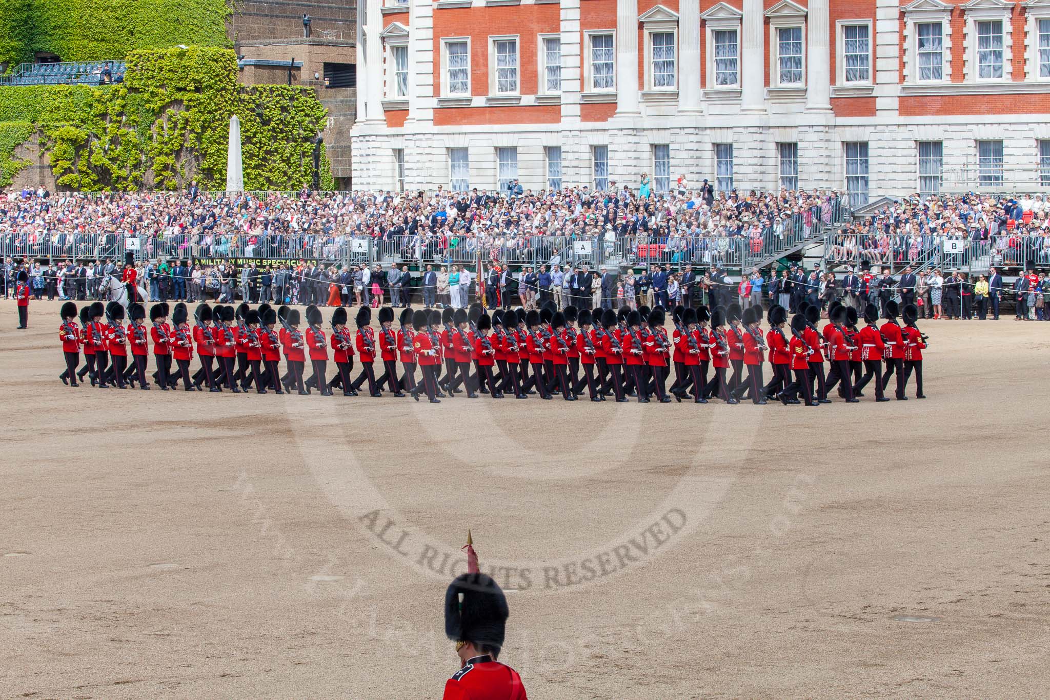 The Colonel's Review 2013: The Escort Tto the Colour performing a 90-degree-turn..
Horse Guards Parade, Westminster,
London SW1,

United Kingdom,
on 08 June 2013 at 11:22, image #546