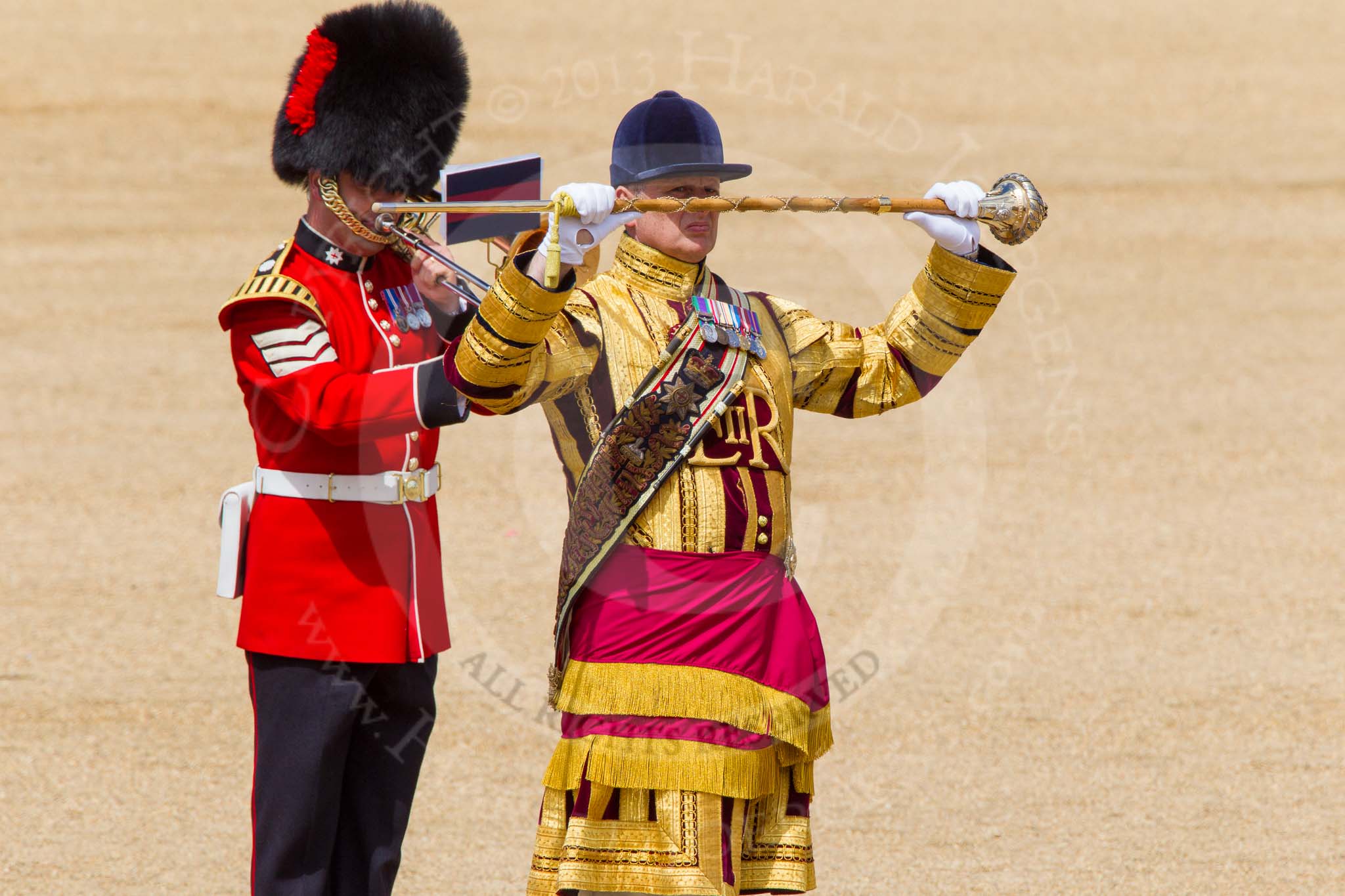The Colonel's Review 2013: Drum Major Tony Taylor, Coldstream Guards,.
Horse Guards Parade, Westminster,
London SW1,

United Kingdom,
on 08 June 2013 at 11:37, image #657
