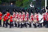 The Colonel's Review 2013: Musicians of the Band of the Welsh Guards..
Horse Guards Parade, Westminster,
London SW1,

United Kingdom,
on 08 June 2013 at 10:31, image #126