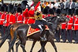 The Colonel's Review 2013: The Silver-Stick-in-Waiting, Colonel Stuart Cowen, The Blues and Royals, the Chief of Staff, Colonel Hugh Bodington, Welsh Guards, and Aide-de-Camp, Captain John James Hathaway-White, Grenadier Guards, saluting the Colour during the Inspection of the Line..
Horse Guards Parade, Westminster,
London SW1,

United Kingdom,
on 08 June 2013 at 11:04, image #370
