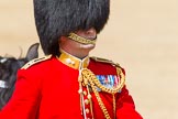 The Colonel's Review 2013: Close-up of Brigade Major Household Division Lieutenant Colonel Simon Soskin, Grenadier Guards..
Horse Guards Parade, Westminster,
London SW1,

United Kingdom,
on 08 June 2013 at 11:06, image #387